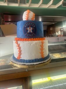 custom astros cake