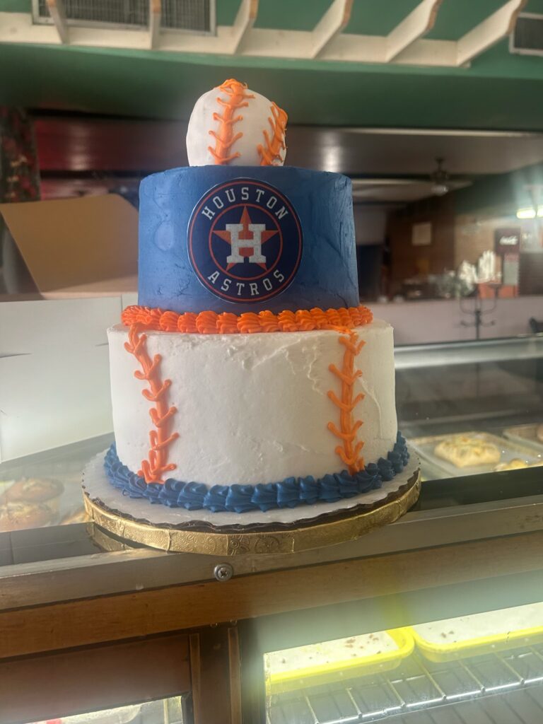 custom astros cake